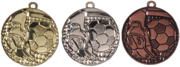 Voetbal Medaille E 174 Goud-Zilver-Brons compleet LAATSTE Serie OP=OP!!